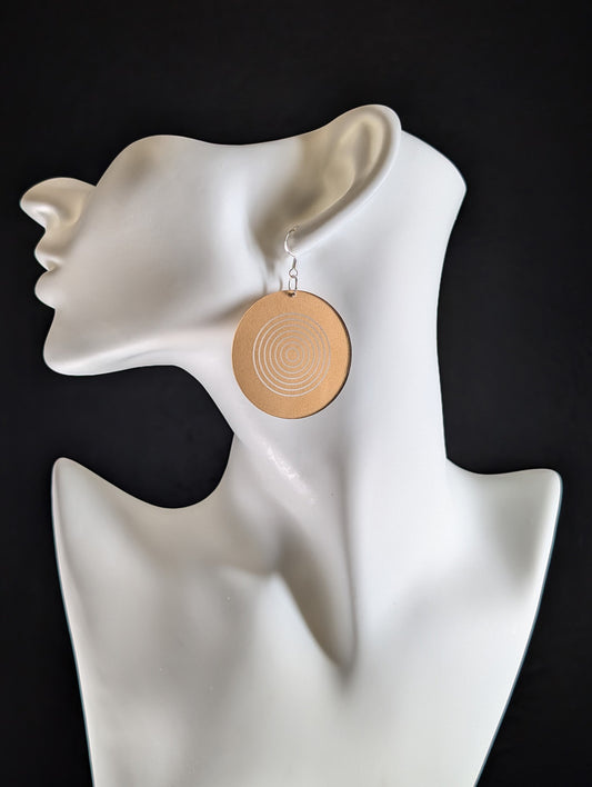 "Concentric #01" | Gold Earrings